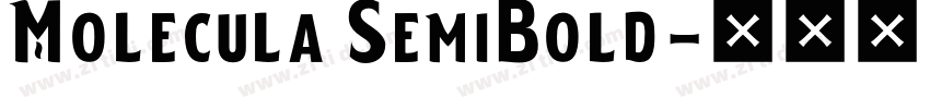 Molecula SemiBold字体转换